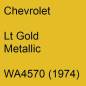 Preview: Chevrolet, Lt Gold Metallic, WA4570 (1974).